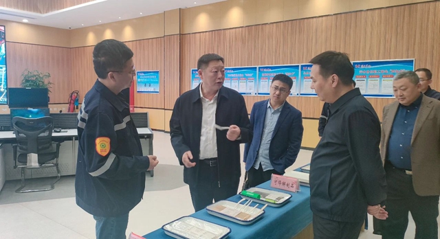 宜昌市國資委黨委書記、主任黃智華到降解新材料公司調(diào)研指導(dǎo)工作(圖1)